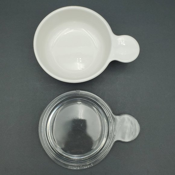 Corningware Grab It Bowl Glass Lid Corning Grab-It Soup Cereal Snack Bowl - Picture 3 of 5